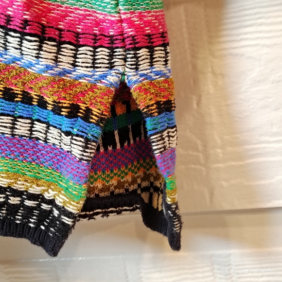 Anthropologie Maeve Ashbury Knit Open Front Cardigan Size Small COLORFUL RELAXED - Picture 6 of 10